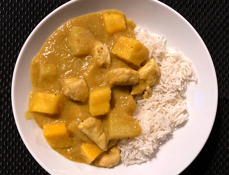 mango chicken curry