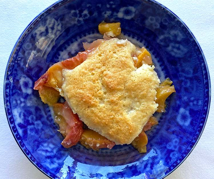 Dessert with a side of American history: Peach Cobbler – Blue Kitchen